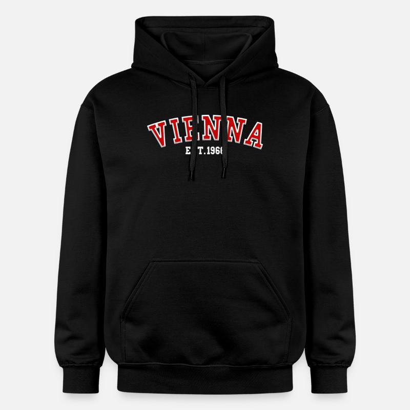 Vienne fondée en 1966 - Sweat à capuche Softstyle® Gildan Unisexe - noir