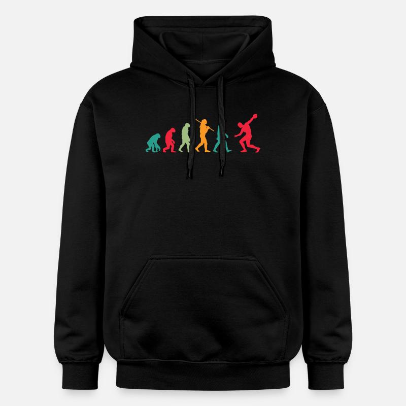 Lanceur de disque lanceur disque Disque Évolution - Sweat à capuche Softstyle® Gildan Unisexe - noir