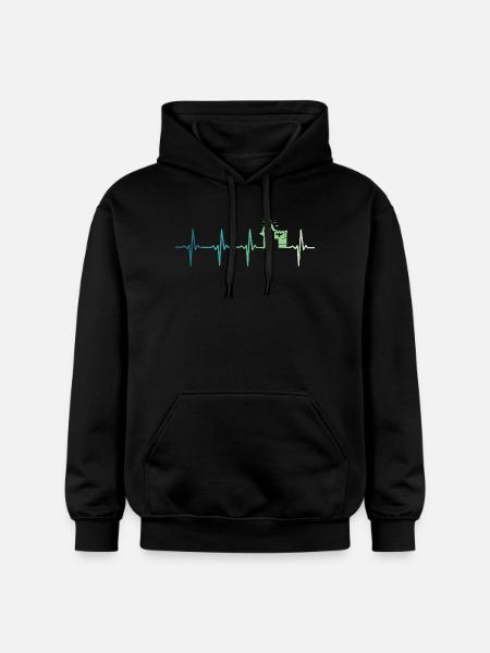 Beekeeper Beekeeper's heartbeat - Gildan Unisex Softstyle® Midweight Hoodie - black