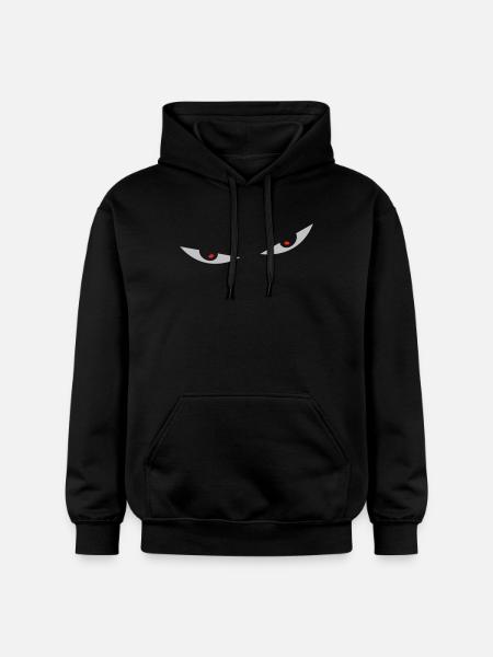 comic eyes smiley augen - Gildan Unisex Softstyle® Midweight Hoodie - black