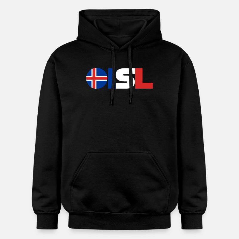 Islande - Sweat à capuche Softstyle® Gildan Unisexe - noir