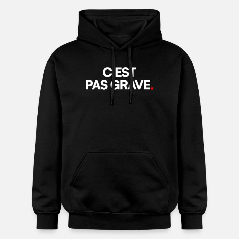 C’est pas grave - Sweat à capuche Softstyle® Gildan Unisexe - noir