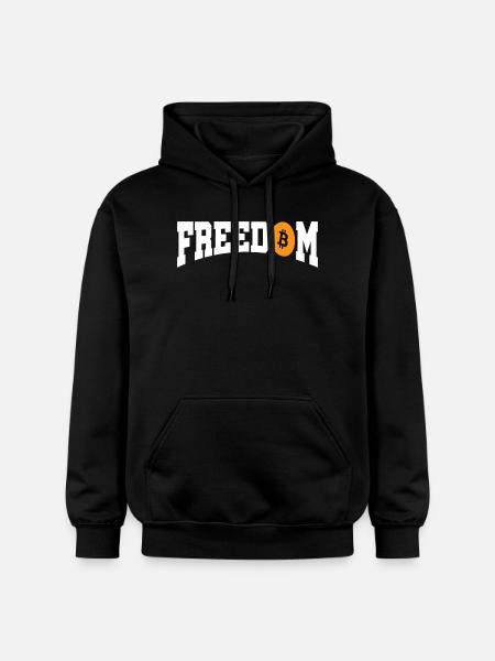 Liberté Bitcoin - Sweat à capuche Softstyle® Gildan Unisexe - noir