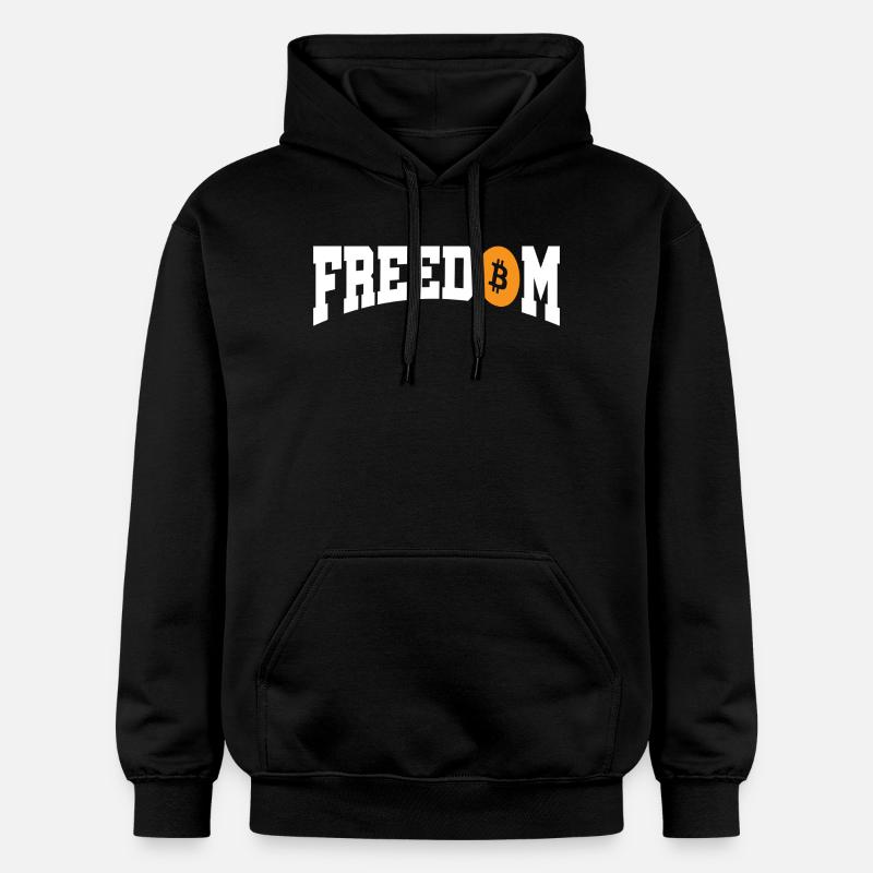 Liberté Bitcoin - Sweat à capuche Softstyle® Gildan Unisexe - noir