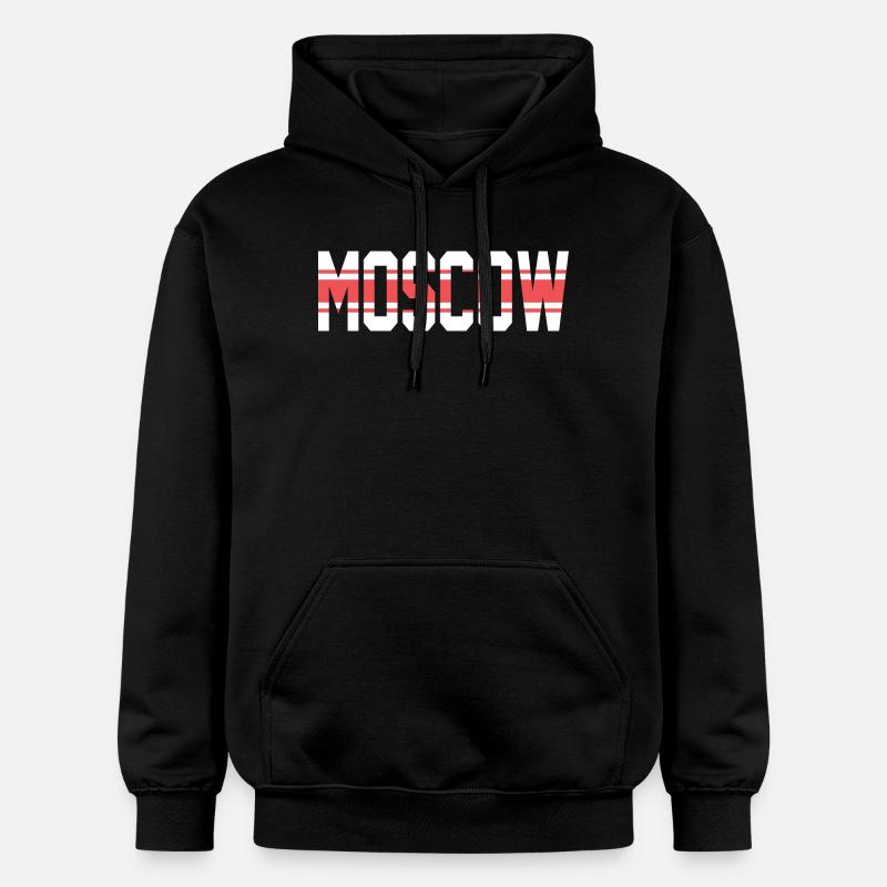 Moscou - Sweat à capuche Softstyle® Gildan Unisexe - noir