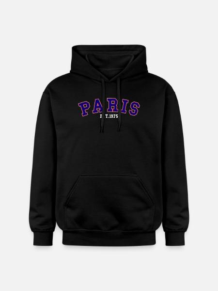 PARIS_EST_1975 - Gildan Unisex Softstyle® Midweight Hoodie - Schwarz