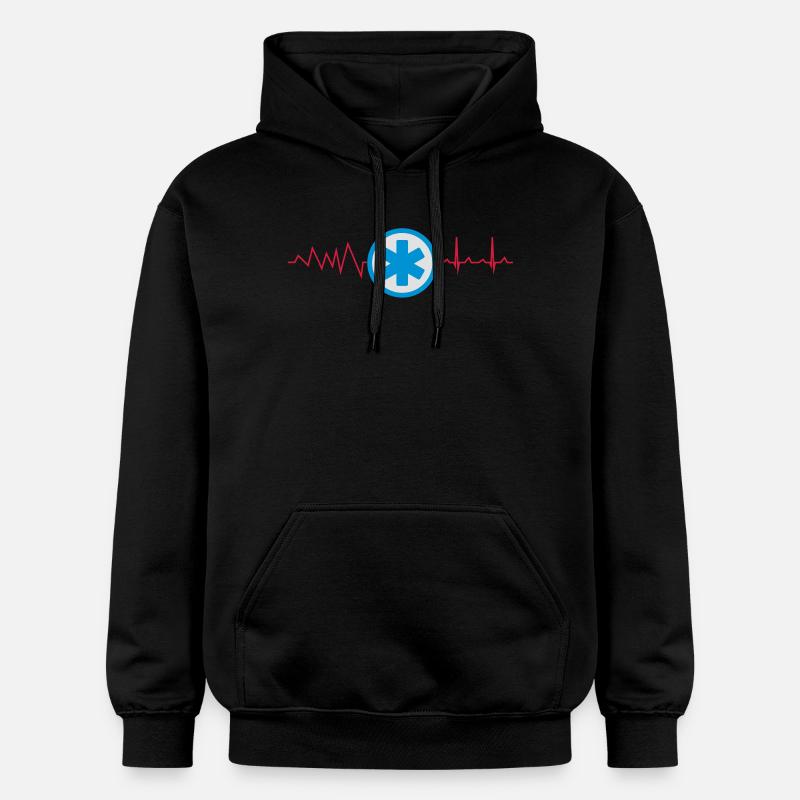 Icône uniforme de service ambulance - Sweat à capuche Softstyle® Gildan Unisexe - noir