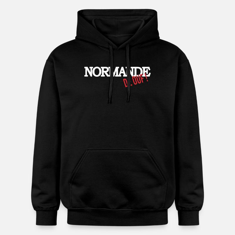 Normande de ouf - Sweat à capuche Softstyle® Gildan Unisexe - noir