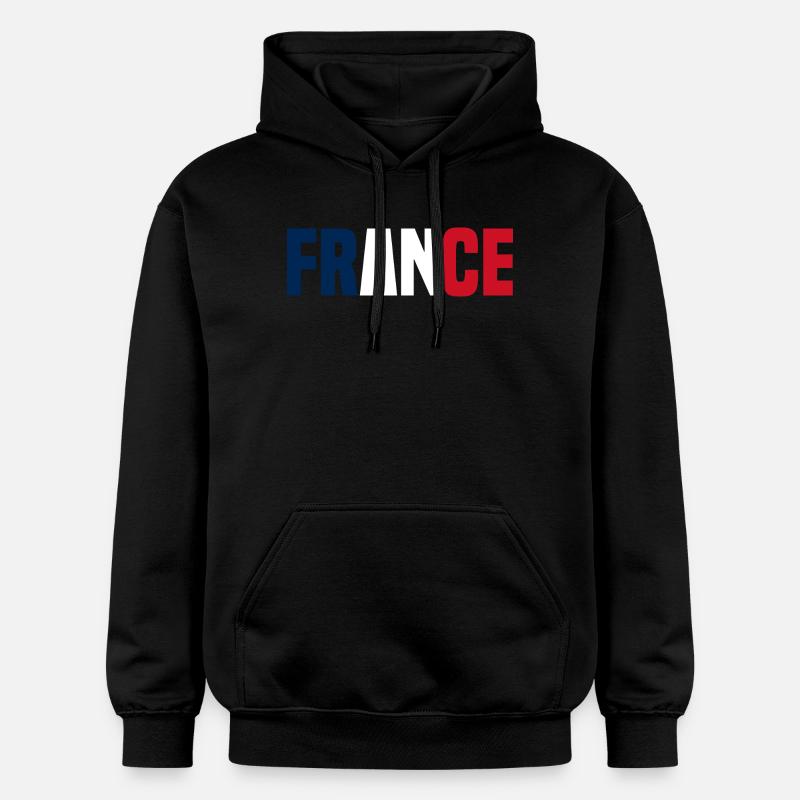 France - Sweat à capuche Softstyle® Gildan Unisexe - noir