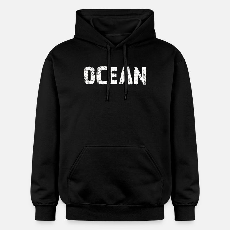 OCÉAN - Sweat à capuche Softstyle® Gildan Unisexe - noir