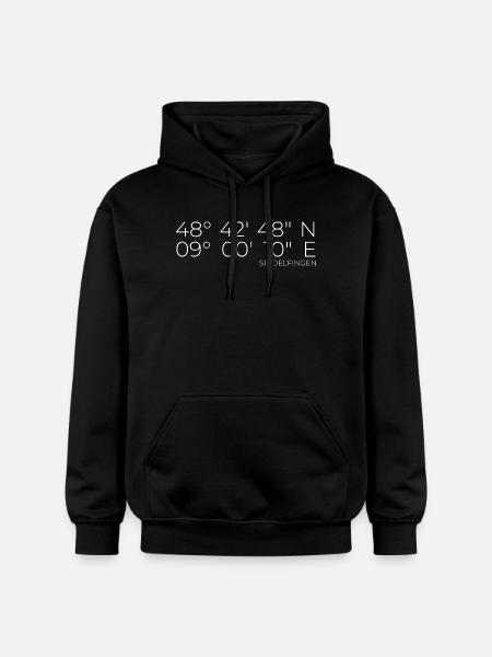 Coordinates Sindelfingen - Gildan Unisex Softstyle® Midweight Hoodie - black