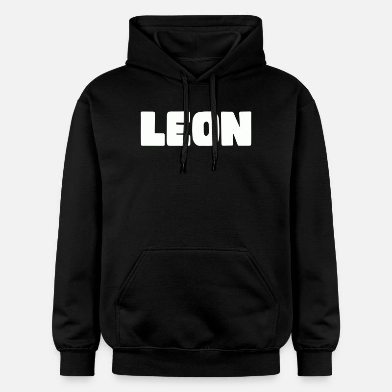 Nom Léon - Sweat à capuche Softstyle® Gildan Unisexe - noir