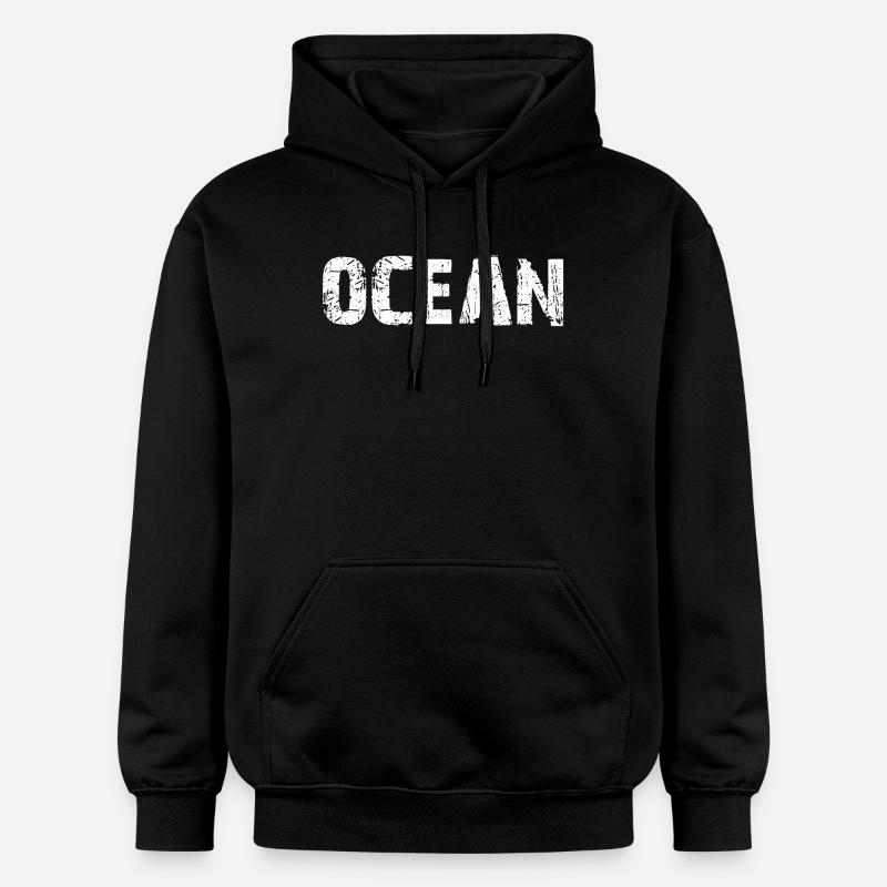 Océan - Sweat à capuche Softstyle® Gildan Unisexe - noir