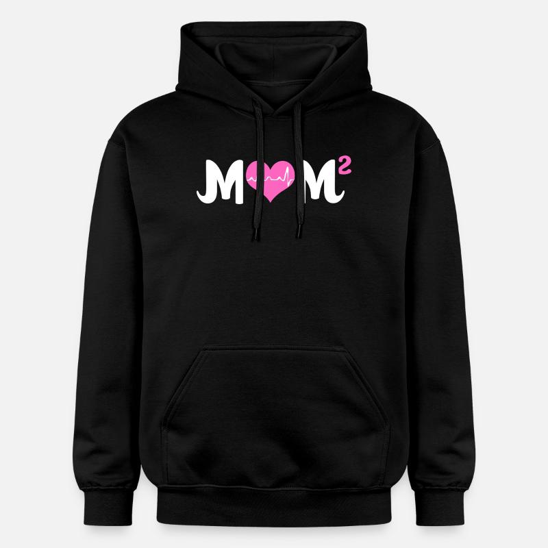Zwillinge Mama Zwilling Mutter Geschenk - Gildan Unisex Softstyle® Midweight Hoodie - Schwarz