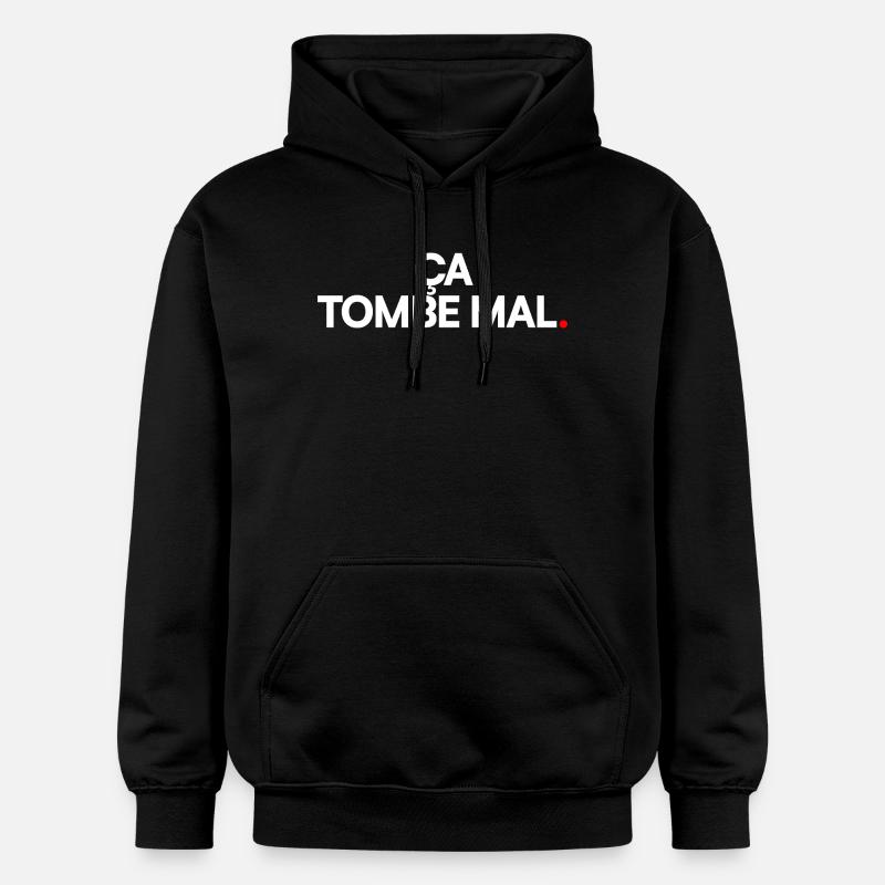 Ça tombe mal - Sweat à capuche Softstyle® Gildan Unisexe - noir