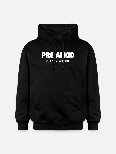 Pre AI Kid 2010s Nostalgia Throwback - Gildan Unisex Softstyle® Midweight Hoodie - black