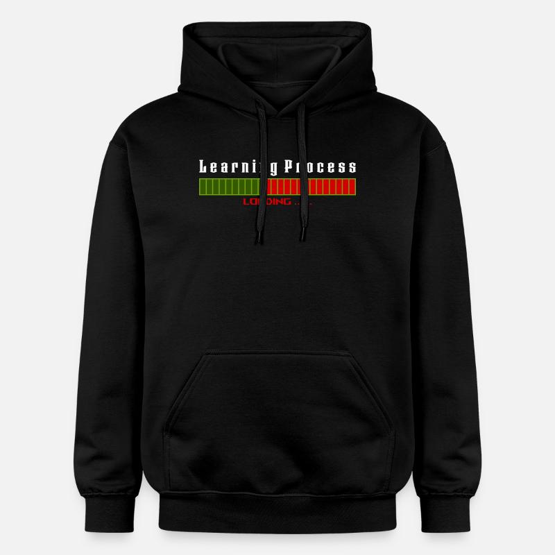 Learning Process Loading black shirt - Gildan Unisex Softstyle® Midweight Hoodie - Schwarz