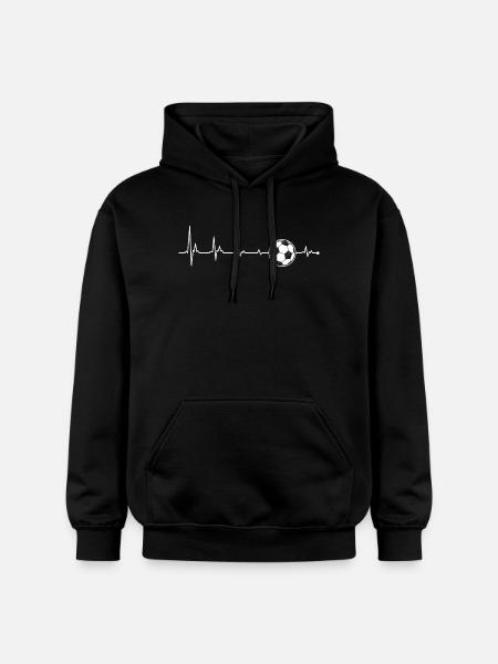 Moon Pulse Heartbeat - Gildan Unisex Softstyle® Midweight Hoodie - black