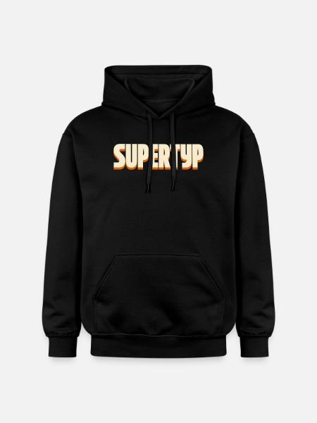 Supertyp – Statement Design - Gildan Unisex Softstyle® Midweight Hoodie - Schwarz
