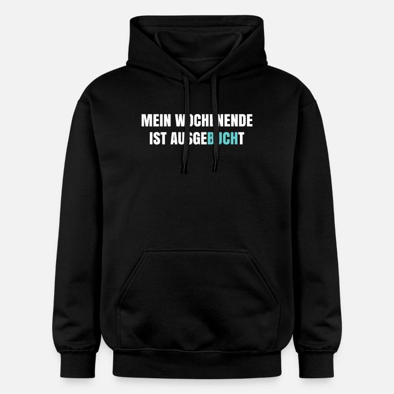 Mon week-end est complet - Sweat à capuche Softstyle® Gildan Unisexe - noir