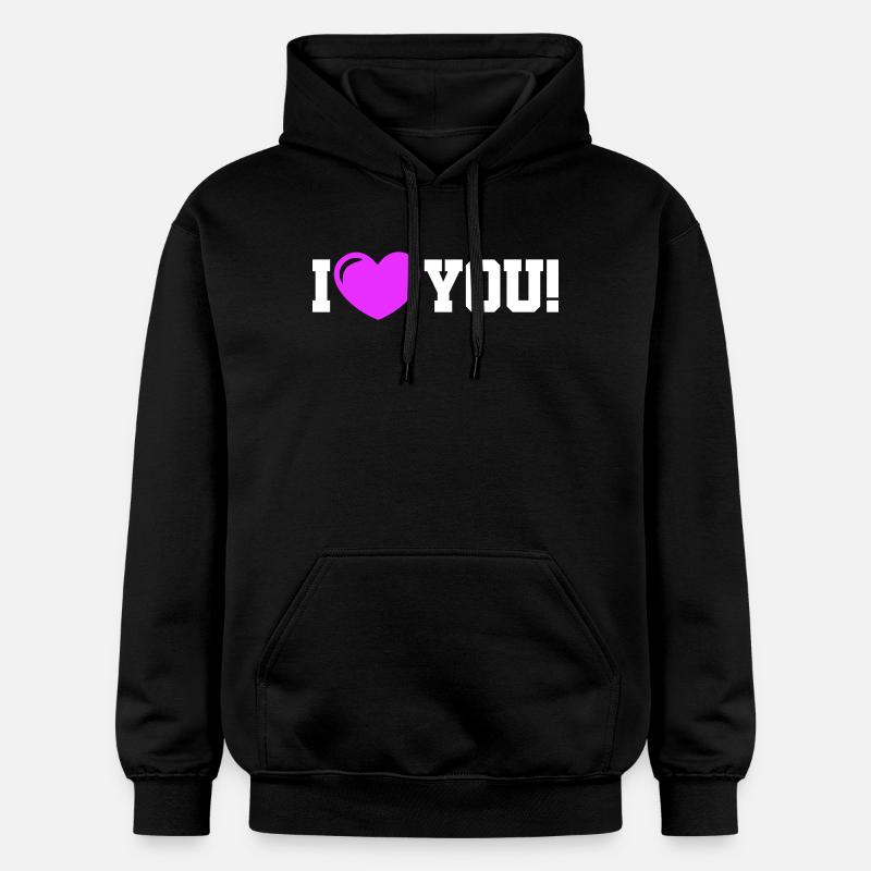 Je t’aime - Ich Liebe Dich - Sweat à capuche Softstyle® Gildan Unisexe - noir
