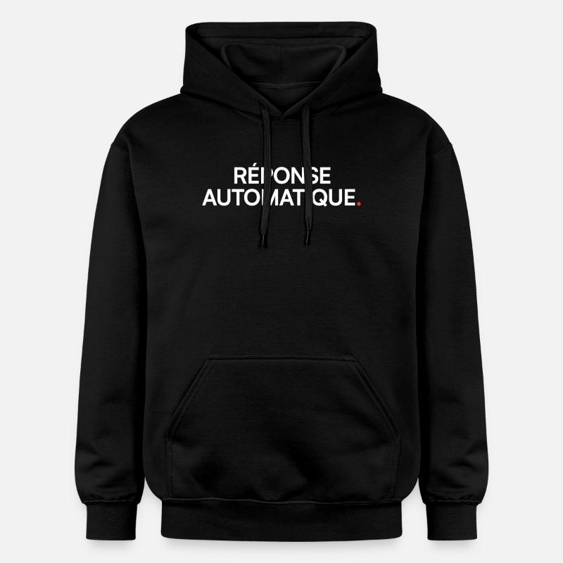 Auto Reply Humor Desktop - Gildan Unisex Softstyle® Midweight Hoodie - black