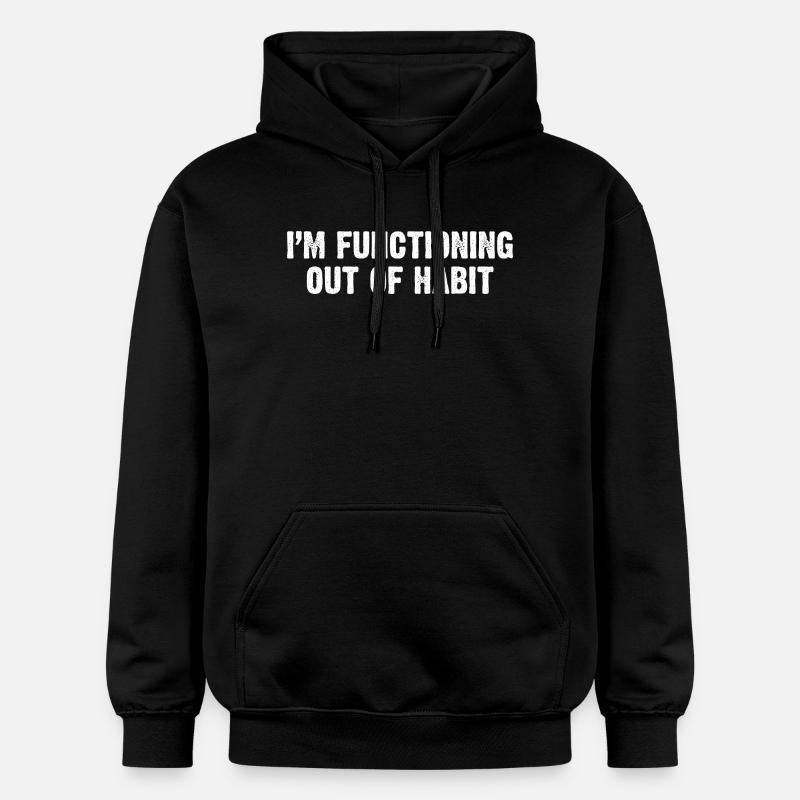 Fonctionner par habitude - Sweat à capuche Softstyle® Gildan Unisexe - noir