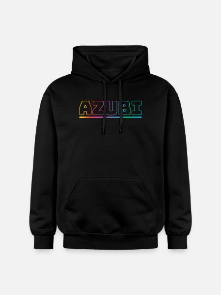 Design Azubi outline bunt - Gildan Unisex Softstyle® Midweight Hoodie - Schwarz