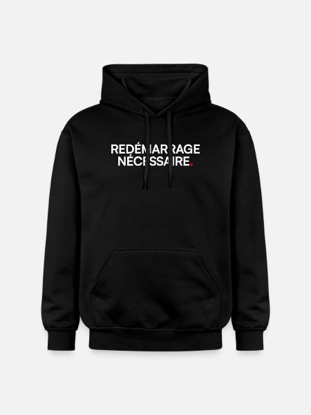Necessary restart humor fatigue - Gildan Unisex Softstyle® Midweight Hoodie - black
