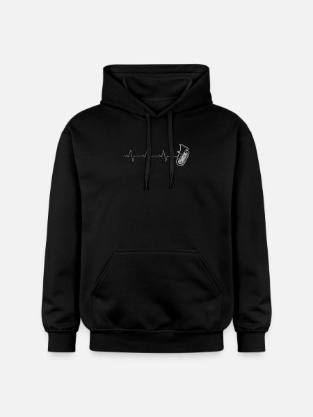 Mein Herz schlägt für die Tuba | ZiachON! - Gildan Unisex Softstyle® Midweight Hoodie - Schwarz