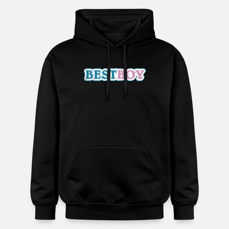 Revendication du meilleur garçon ombragée - Sweat à capuche Softstyle® Gildan Unisexe - noir