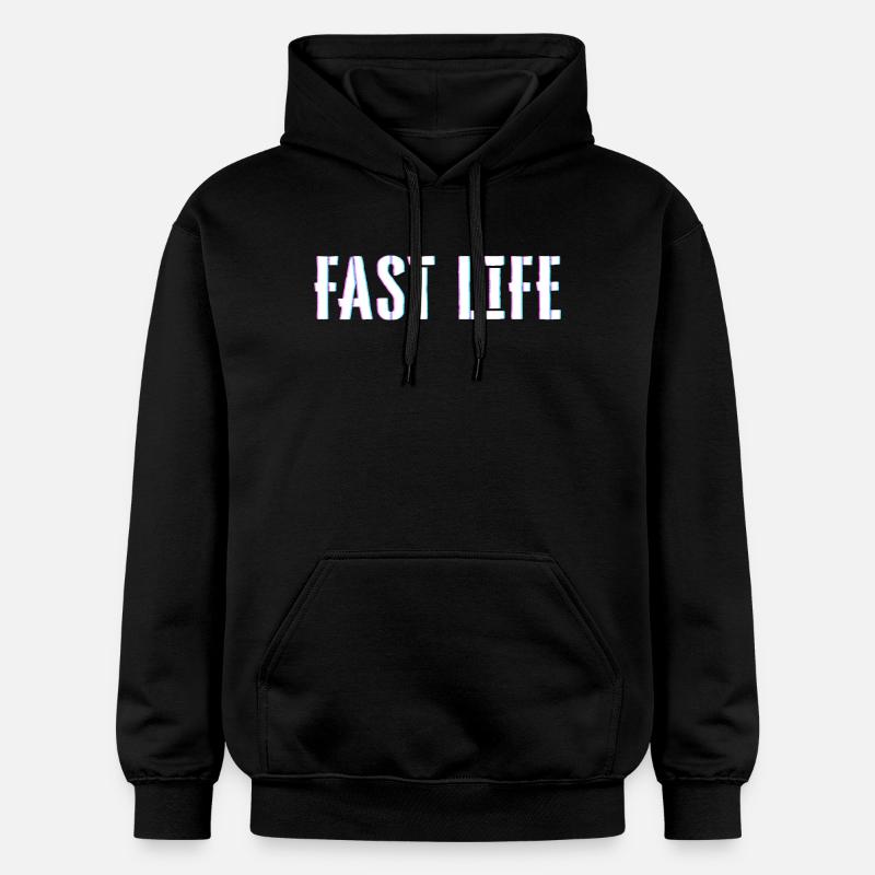 Vie rapide - Sweat à capuche Softstyle® Gildan Unisexe - noir