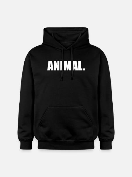 ANIMAL - Sweat à capuche Softstyle® Gildan Unisexe - noir