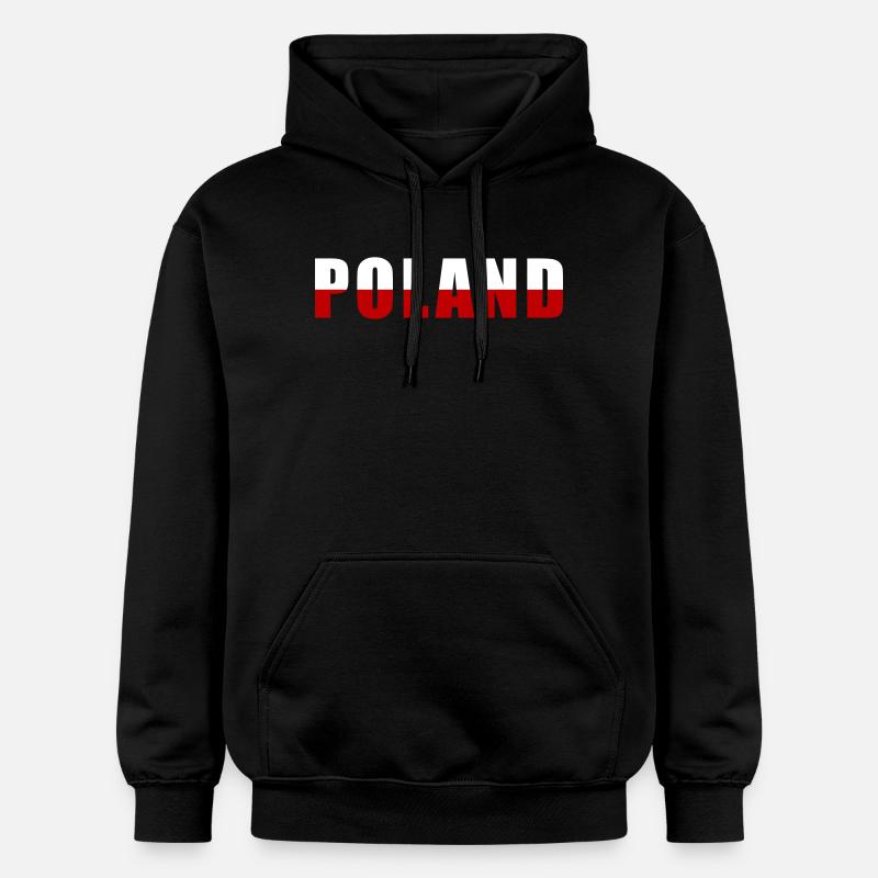 Pologne Polen - Sweat à capuche Softstyle® Gildan Unisexe - noir