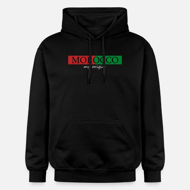 Maroc Mon Origine - Sweat à capuche Softstyle® Gildan Unisexe - noir