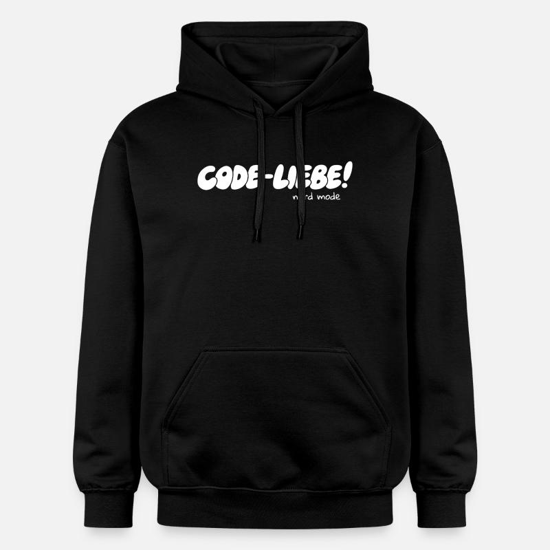 Code-Liebe – Mode Nerd Activé - Sweat à capuche Softstyle® Gildan Unisexe - noir