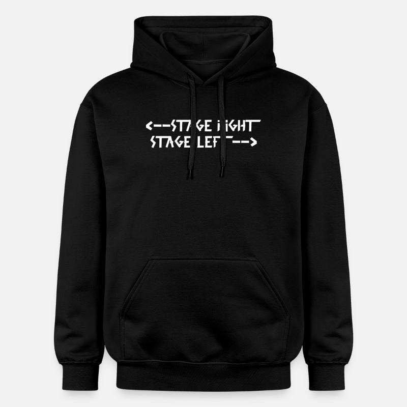 scène droite étape gauche Blanc - Sweat à capuche Softstyle® Gildan Unisexe - noir