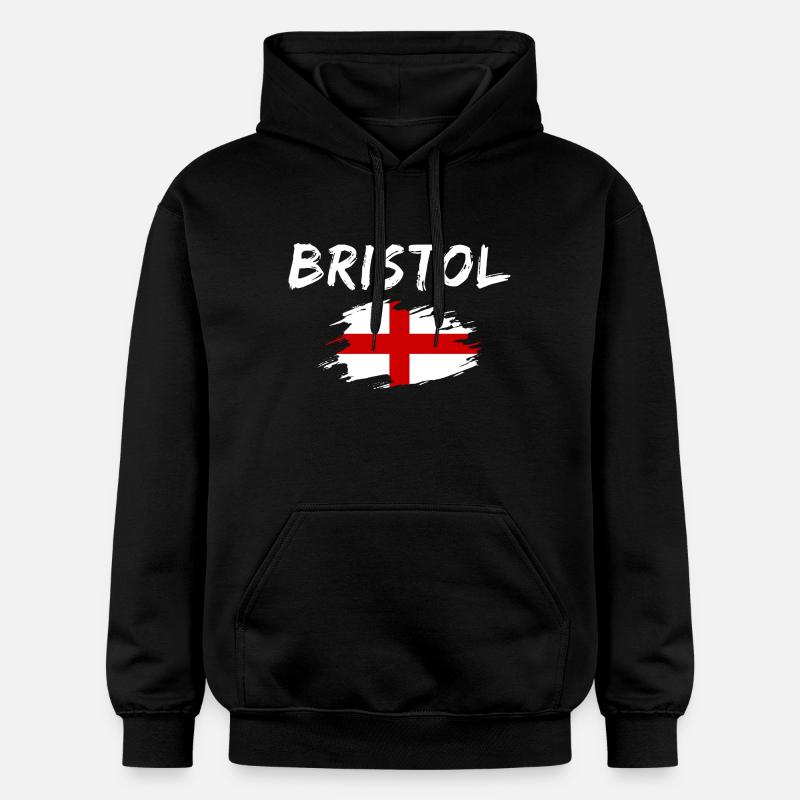 Bristol, Angleterre - Sweat à capuche Softstyle® Gildan Unisexe - noir
