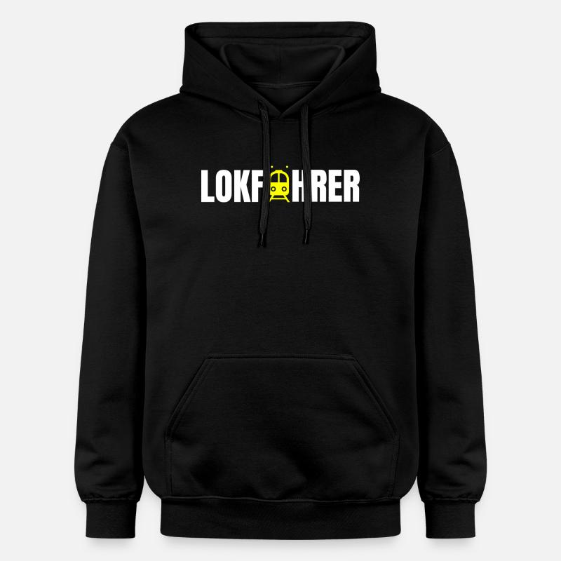 Lokführer Design - Gildan Unisex Softstyle® Midweight Hoodie - Schwarz