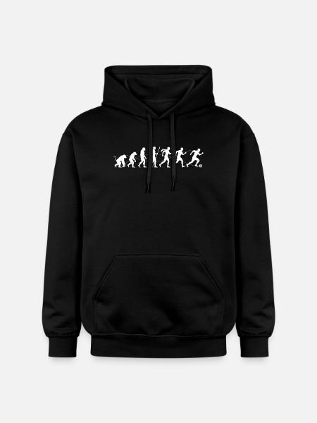 Evolution Running Silhouette to Football - Gildan Unisex Softstyle® Midweight Hoodie - black