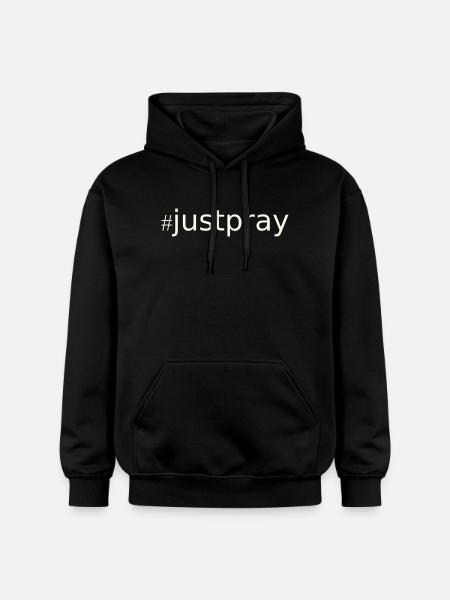NEW --- #JustPray:  For Everyone! - Gildan Unisex Softstyle® Midweight Hoodie - black