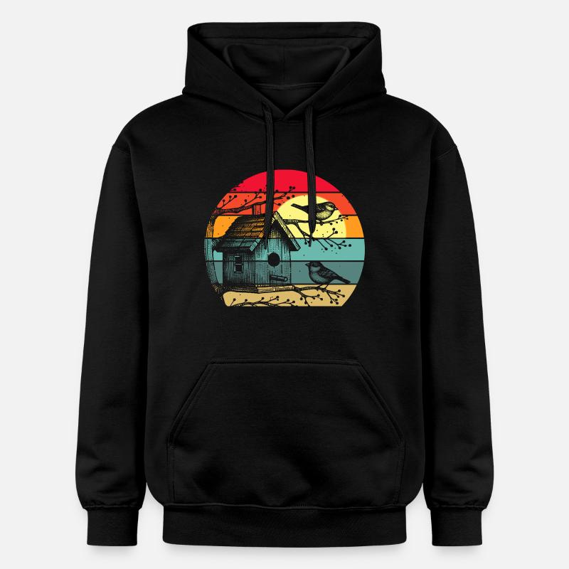 Alimentation des oiseaux - Sweat à capuche Softstyle® Gildan Unisexe - noir