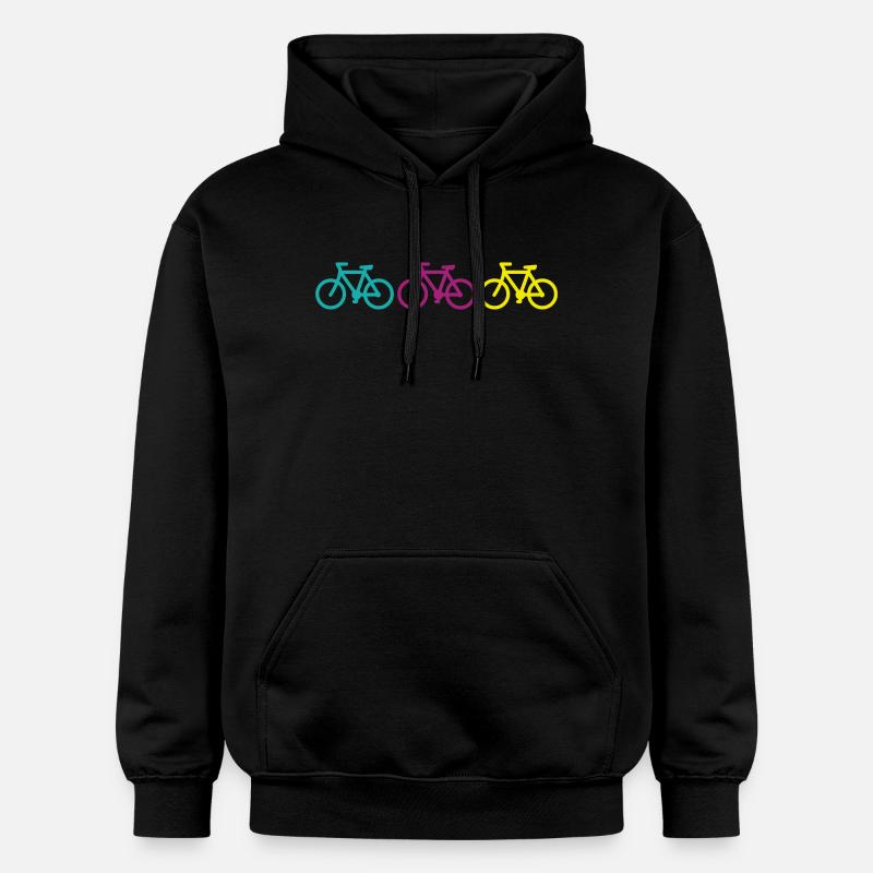 three bikes - Sweat à capuche Softstyle® Gildan Unisexe - noir