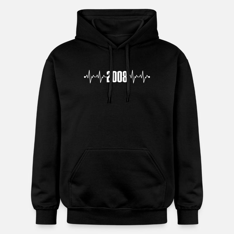 Battement de cœur 2008 - Sweat à capuche Softstyle® Gildan Unisexe - noir