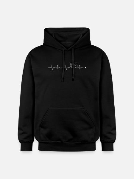 Duo d’aventure Heartbeat - Sweat à capuche Softstyle® Gildan Unisexe - noir
