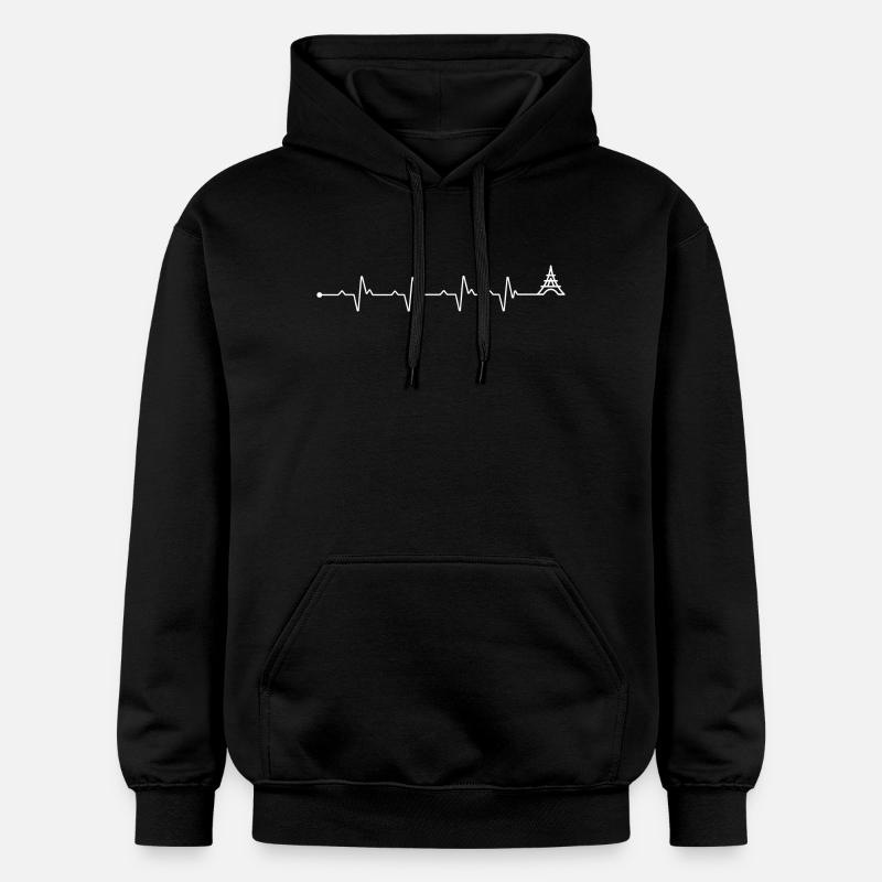 En attente de téléchargement du design - Sweat à capuche Softstyle® Gildan Unisexe - noir