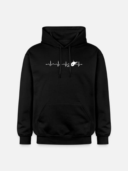 West Virginia State Outline Mountain Pride - Gildan Unisex Softstyle® Midweight Hoodie - black