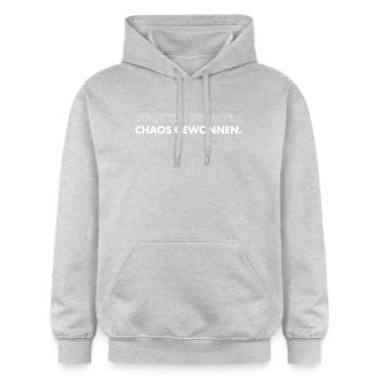 Structure lost, chaos won - Gildan Unisex Softstyle® Midweight Hoodie - light heather grey - Front - Liana (172cm) & Jaron (178cm)
