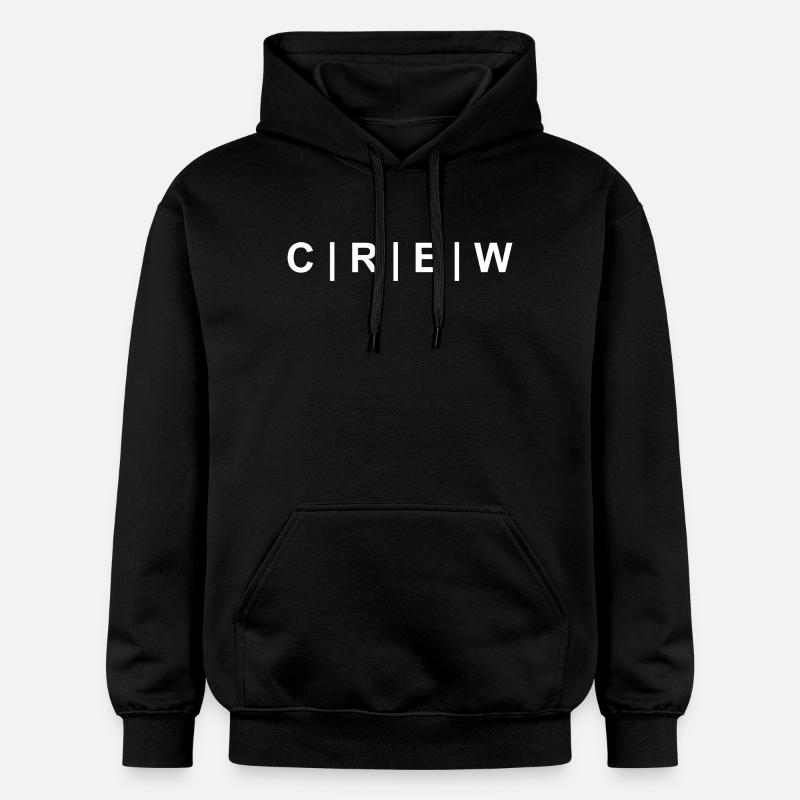 CREW blanc - Sweat à capuche Softstyle® Gildan Unisexe - noir