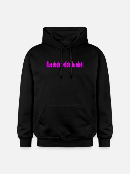 Also doch verliebt in mich! - Gildan Unisex Softstyle® Midweight Hoodie - Schwarz